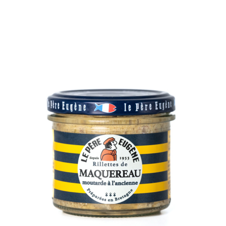 RILLETTES MAQUEREAU MOUTARDE A L'ANCIENNE PERE EUGENE 90G