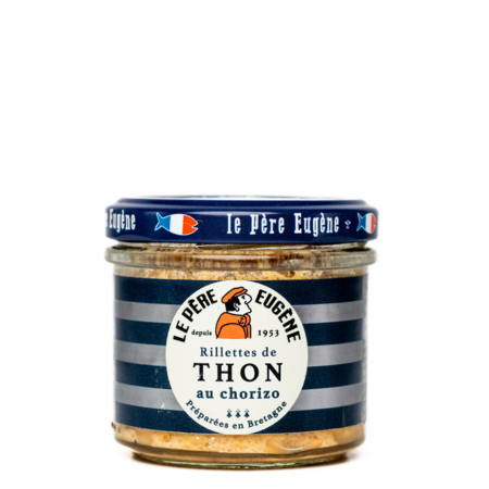 rillette Thon Chorizo préparée en Bretagne 90G