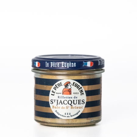 Rillettes de Saint Jacques de la baie de St Brieuc 90G préparée en Bretagne