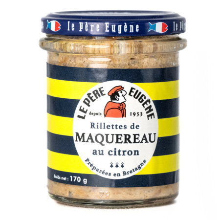 RILLETTES DE MAQUEREAUX AU CITRON PERE EUGENE 170G