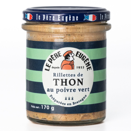 RILLETTES DE THON AU POIVRE VERT PERE EUGENE 170G