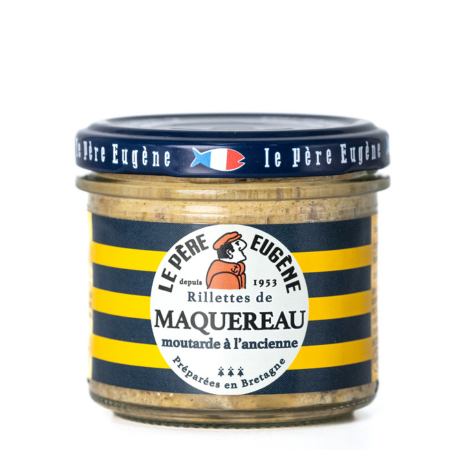 RILLETTES MAQUEREAU MOUTARDE A L'ANCIENNE PERE EUGENE 90G