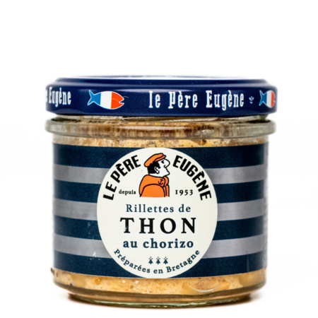 rillette Thon Chorizo préparée en Bretagne 90G