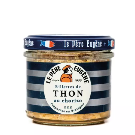 rillette Thon Chorizo préparée en Bretagne 90G