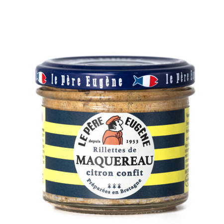 RILLETTES MAQUEREAU & CITRON CONFIT PERE EUGENE 90G
