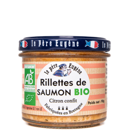 rillettes de saumon bio citron confit