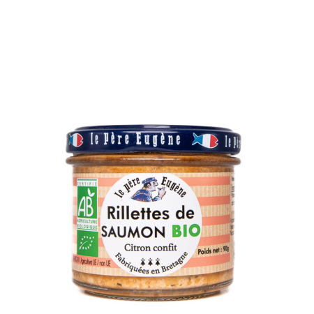 rillettes de saumon bio citron confit