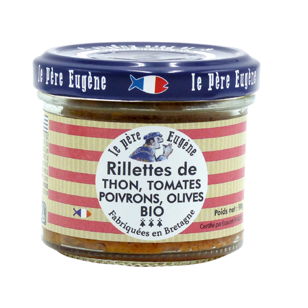Rillettes thon tomates, poivrpns olives bio
