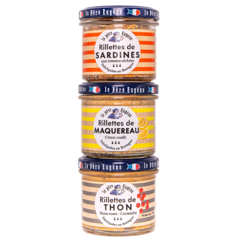 coffret rillettes sardines + thon