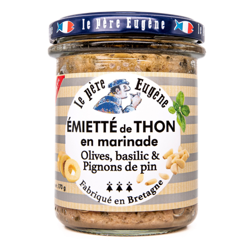 Emiettés Thon, olives, basilic & pignons de pin