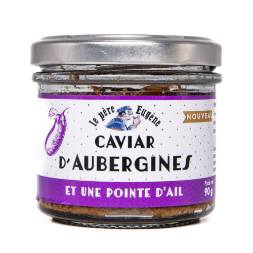caviar d'aubergines et une pointe d'ail