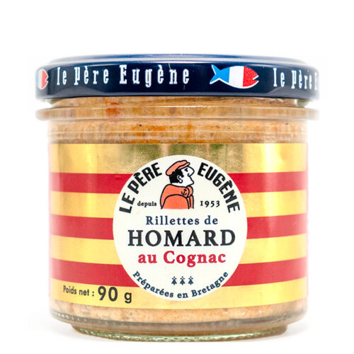 Rillette homard au cognac préparée en Bretagne