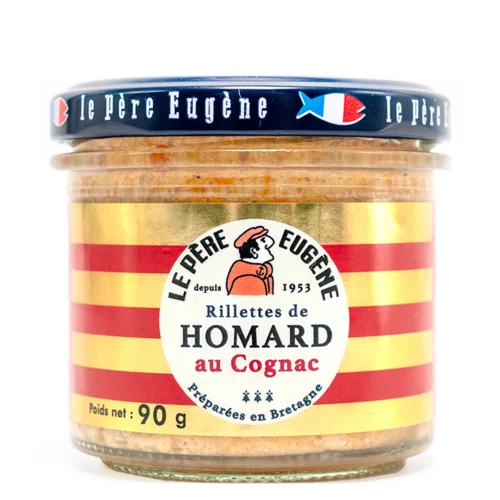 Rillette homard au cognac préparée en Bretagne