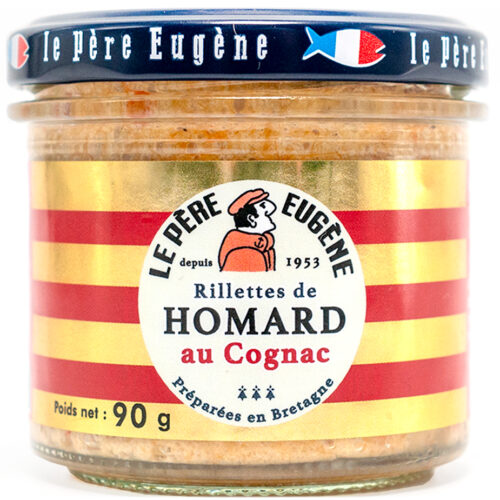 Rillette homard au cognac préparée en Bretagne