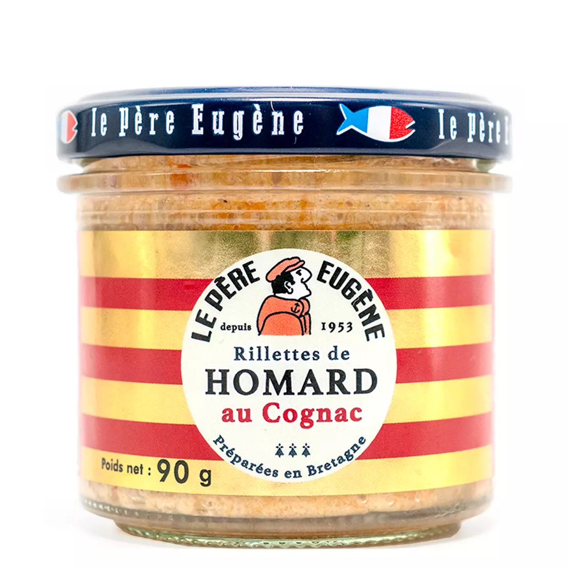 Rillette homard au cognac préparée en Bretagne